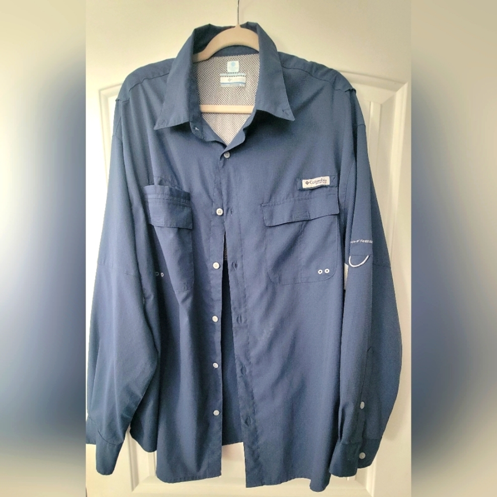 Columbia Navy Outdoor Shirt